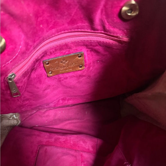 Patricia Nash extra large genuine leather shopper bag beige gold very good. - Picture 8 of 10